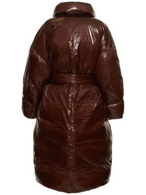 Pérový nylonový kabát Entire Studios hnedá