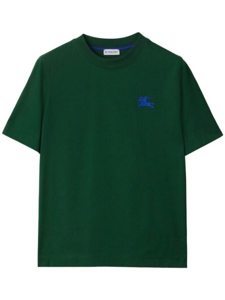 Bavlnené tričko Burberry zelená