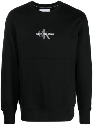 Tryckt sweatshirt Calvin Klein Jeans svart