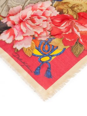 Pañuelo de seda Dolce & Gabbana rojo