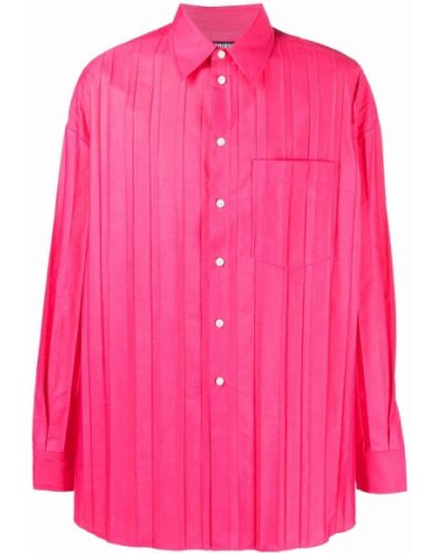 Camisa plisada Jacquemus rosa