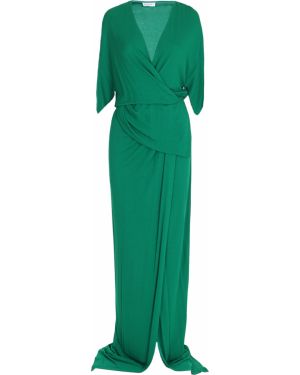 Вечернее платье в пол Vionnet, зеленое