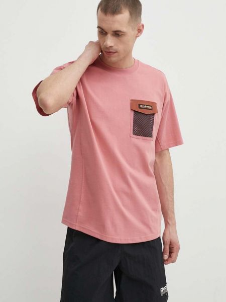 Pamučna majica Columbia ružičasta