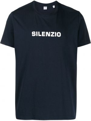 T-shirt mit print ausgestellt Aspesi blau
