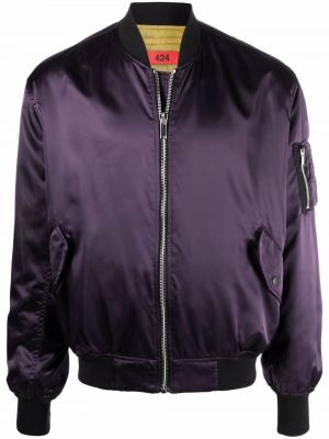 Satin bomberjacka 424 lila