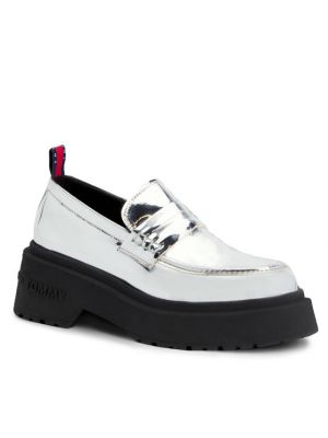 Chunky loaferice Tommy Jeans siva