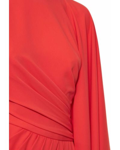 Sukienka długa drapowana Zuhair Murad czerwona