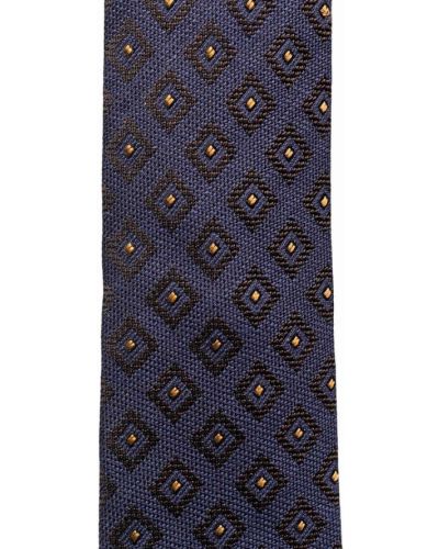 Corbata con estampado de tejido jacquard Lardini azul