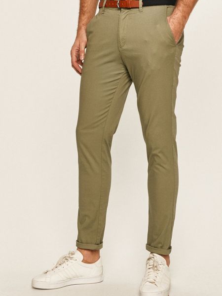 Přiléhavé kalhoty Selected Homme zelené