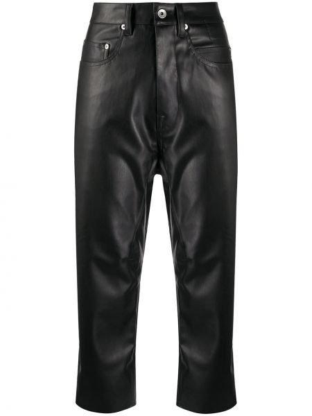 Pantalones de cuero Rick Owens Drkshdw negro