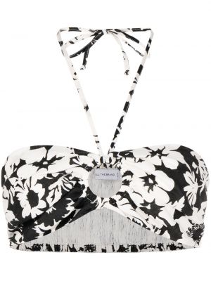 Top a fiori Faithfull The Brand nero