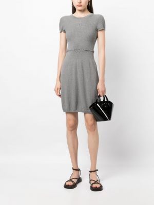 Mini šaty Chanel Pre-owned šedé