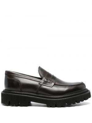 Pantofi loafer din piele Corneliani maro