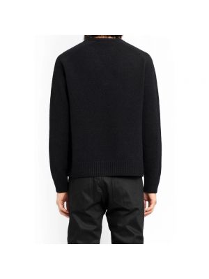 Jersey de lana de tela jersey Undercover negro