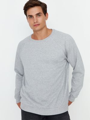 Oversized svetr Trendyol šedý