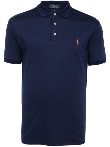 Poloshirt med broderier Polo Ralph Lauren blå