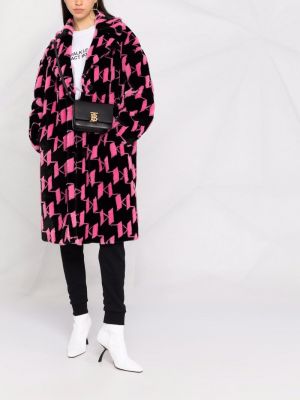 Abrigo de pelo Karl Lagerfeld rosa