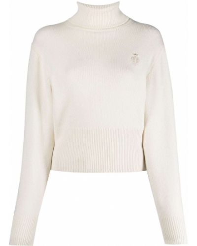 Кашмирен пуловер Pucci бяло