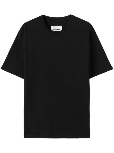 Βαμβακερή μπλούζα με σχέδιο Jil Sander