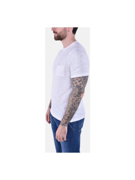 Camiseta de cuello redondo con bolsillos Blauer blanco