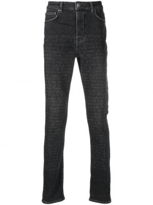 Skinny jeans mit print Ksubi grau