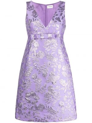 Robe de soirée à fleurs en jacquard P.a.r.o.s.h. violet