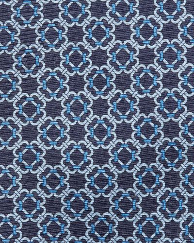 Corbata de tejido jacquard Ermenegildo Zegna azul