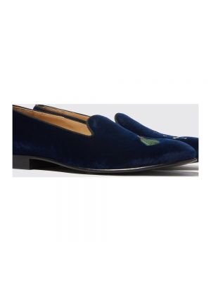 Loafers de terciopelo‏‏‎ Scarosso azul