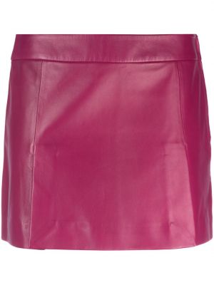 Kožená sukně Federica Tosi růžové