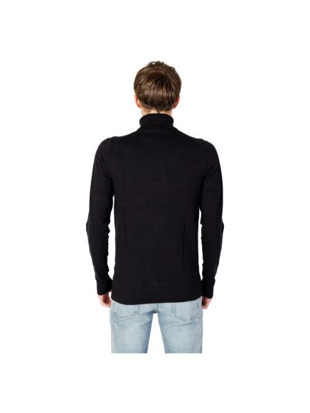 Jersey cuello alto con cuello alto de tela jersey Calvin Klein Jeans negro