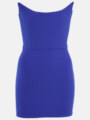 Mini vestido de crepé Alex Perry azul