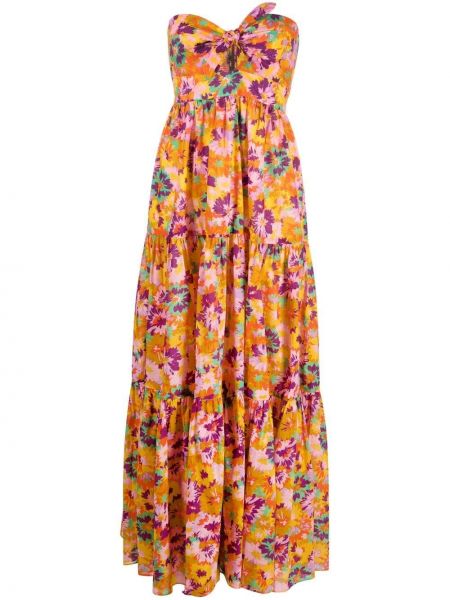 Trykt floral dress Zimmermann oransje