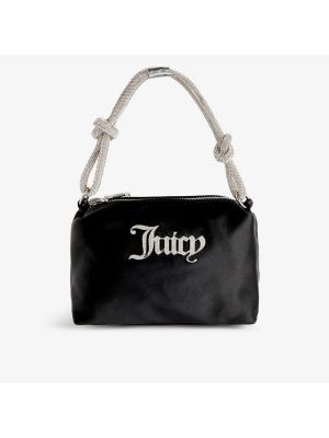 Черная шелковая сумка Juicy Couture