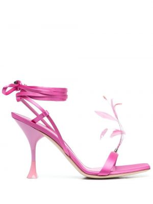 Sandále s perím 3juin ružová