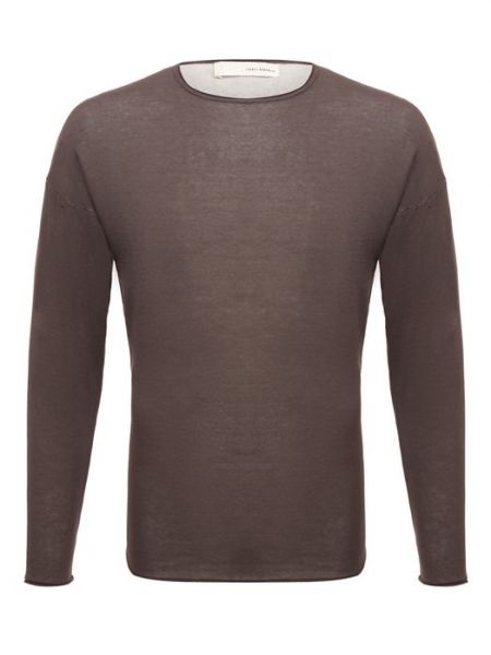Хлопковый свитер Isabel Benenato коричневый