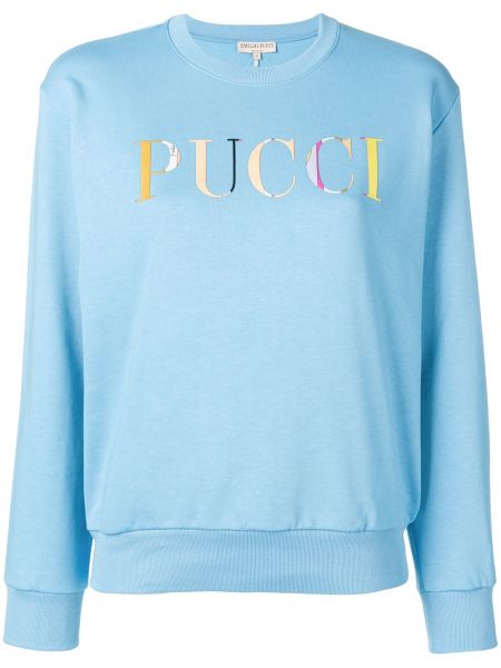 Jersey manga larga de tela jersey Emilio Pucci azul