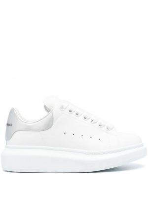 Overdimensjonert lær sneakers Alexander Mcqueen hvit