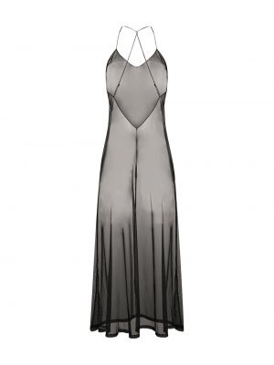Průsvitné šaty Maison Close černé