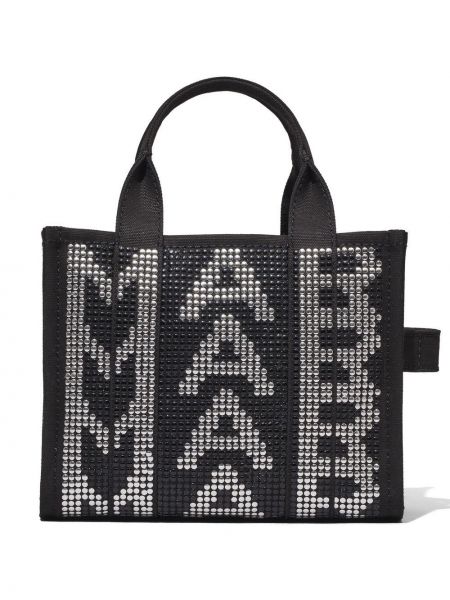 Szegecses bevásárlótáska Marc Jacobs fekete