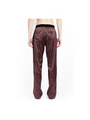 Pantalones de seda Tom Ford marrón