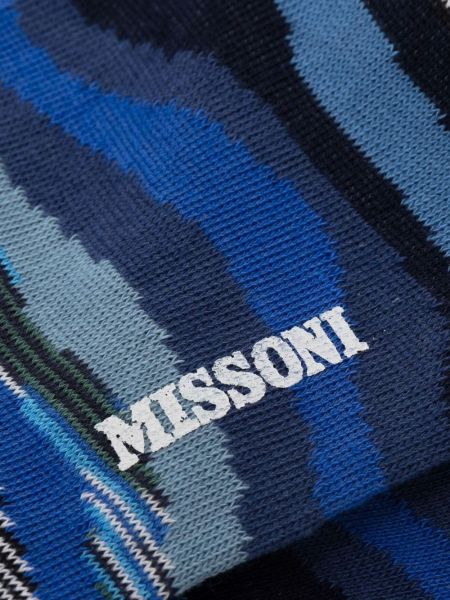 Calcetines con estampado abstracto Missoni azul