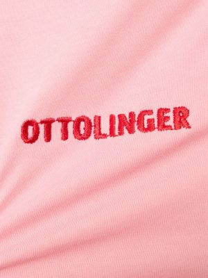 Kokvilnas t-krekls džersija Ottolinger rozā