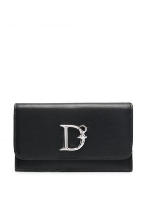 Kožená peňaženka Dsquared2 čierna