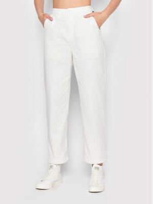 Pantalon chino large Vans blanc