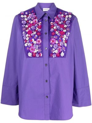 Camicia a fiori P.a.r.o.s.h. viola