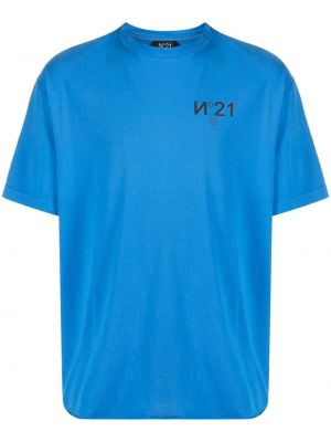 Džerzej tričko s potlačou N°21 modrá