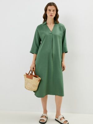 Платье-рубашка Savage зеленое