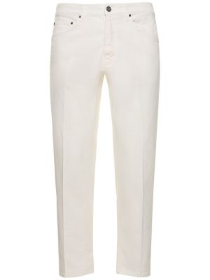 Bavlnené džínsy Lardini biela