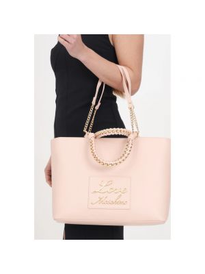 Shopper handtasche mit taschen Love Moschino pink