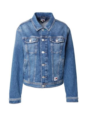 Priliehavá džínsová bunda Tommy Jeans modrá